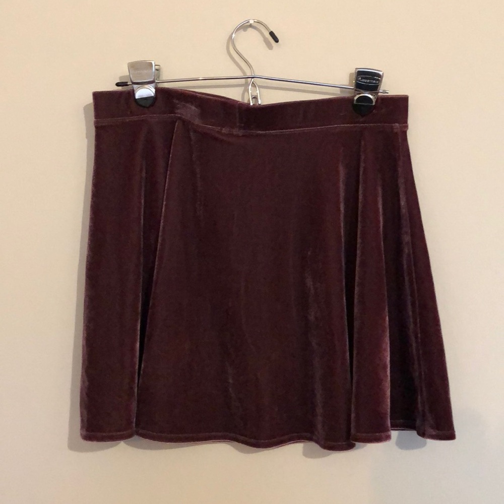 Purple Velvet Circle skirt